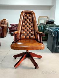 Poltrona chesterfield chester girevole scrivania 