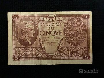 Banconota 5 lire