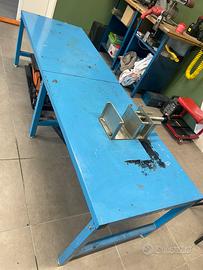 Banco moto portamoto morsa ruota