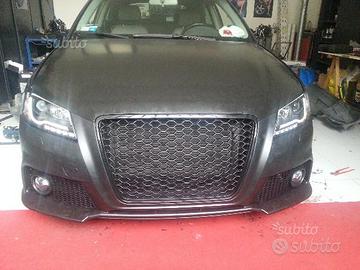 Paraurti anteriore AUDI A3 8P 08-12 RS3 Look ABS