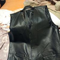 smanicato da uomo vera pelle nero