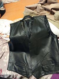 smanicato da uomo vera pelle nero