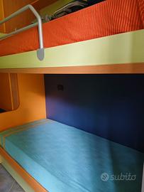 Mobile letto castello 3 posti con letto estraibile
