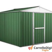 Box porta attrezzi lamiera 276x260 verde