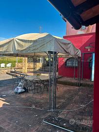 gazebo in ferro pesante 3x3mt 