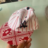 Cappellino WWE 2016 bianco e rosso originale