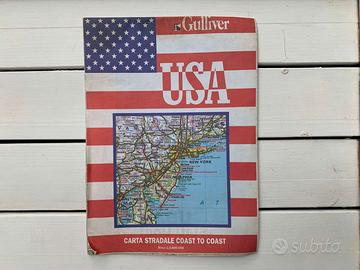 Carta Stradale Stati Uniti USA Gulliver