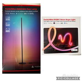 Lampada led e striscia led 5 metri switchbot nuovo