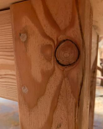 Tavolo in larice spazzolato