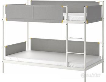 Letto a castello IKEA VITVAL + materassi