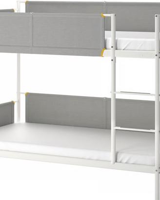 Letto a castello IKEA VITVAL + materassi