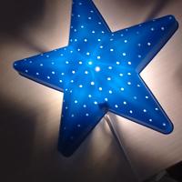 Lampada stella blu Ikea cameretta bimbi
