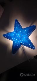 Lampada stella blu Ikea cameretta bimbi