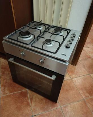 FORNO NERO E PIANO COTTURA INOX