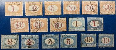 REGNO 1870-1890-1894-1903 cifra entro ovale - Segn