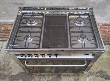 Cucina GAS LOFRA Inox 6 Fuochi Piastra Induzione