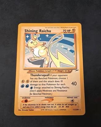 Carta Pokemon Shining Raichu