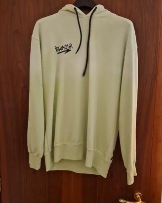 Felpa Disclaimer verde lime