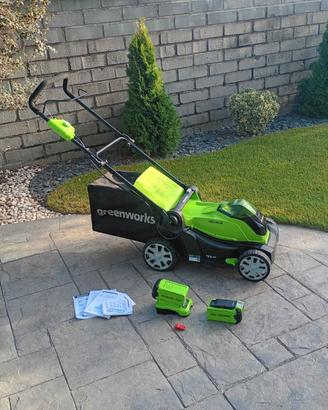 Tagliaerba Greenworks 2 batterie 40v 2ah fino a 50