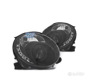 FARI FIAT 500 07-15 LUCE DIURNA TFL FONDO NERO