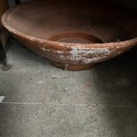 Fioriera vaso a ciotola grande in terracotta