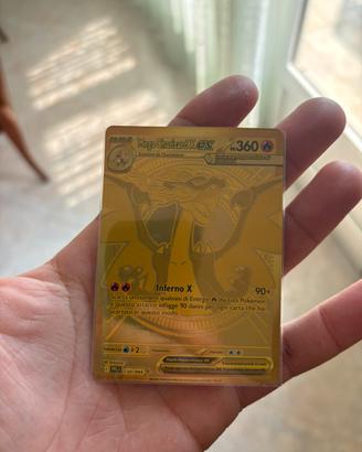 Mega Charizard EX Gold – Carta Pokémon
