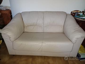 DIVANO PELLE 2 POSTI
