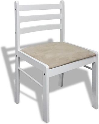 Vidaxl Set 2 Pezzi Sedia Da Tavola Quadrata 