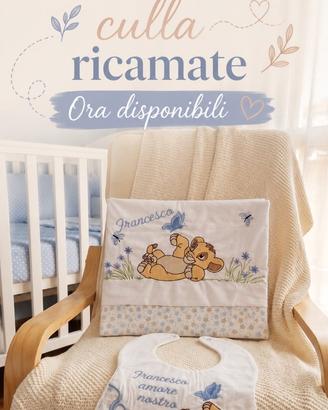 Lenzuolo culla ricamate 😍