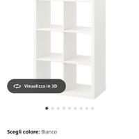 Kallax bianco scaffale ikea