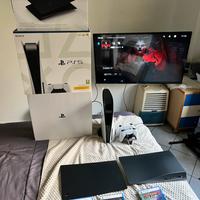Ps5 disco+acessori+3 giochi+2controller