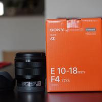 SONY 10-18mm F4 (SEL 1018) zoom grandangolare OSS