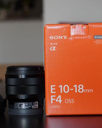 SONY 10-18mm F4 (SEL 1018) zoom grandangolare OSS