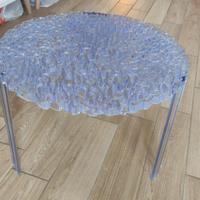 tavolino T Table Kartell trasparente azzurro