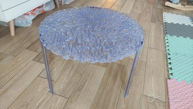 tavolino T Table Kartell trasparente azzurro