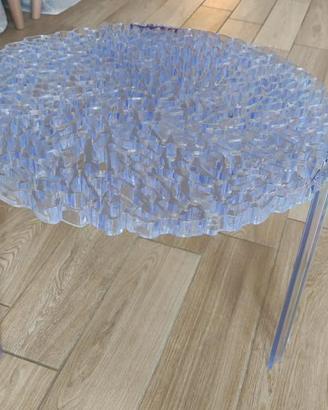 tavolino T Table Kartell trasparente azzurro