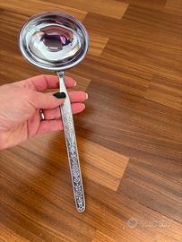 Mestolo vintage acciaio inox manico decorato Zani