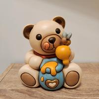 Teddy con miele e ape.