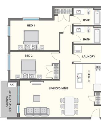 Ridisegno Planimetrie 2D a Colori per Annunci Casa