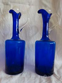 2 bottiglie in Vetro di Murano di modernariato