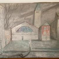 Olio su tela anni ‘40 Giorgio Valenzin