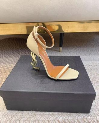 Scarpe Saint Lourent OPYUM Sandalo Beige 39 EU