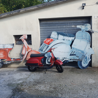 Vespa x 15. PX200, 50, PK, ecc. ricambi + insegne