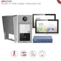 Kit IP/WIFI PoE ad una chiamata con due display 7"