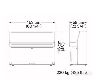 Pianoforte verticale YAMAHA