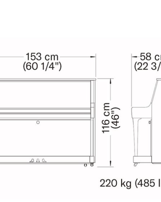 Pianoforte verticale YAMAHA