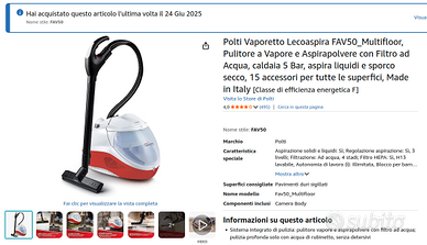 Polti Vaporetto Lecoaspira 2025