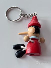 Ciondolo Pinocchietto in legno decorato