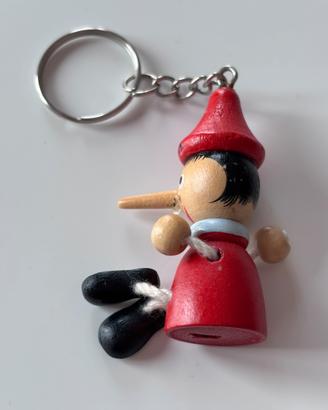 Ciondolo Pinocchietto in legno decorato