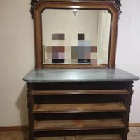 Comó con specchio, 2 comodini + settimino